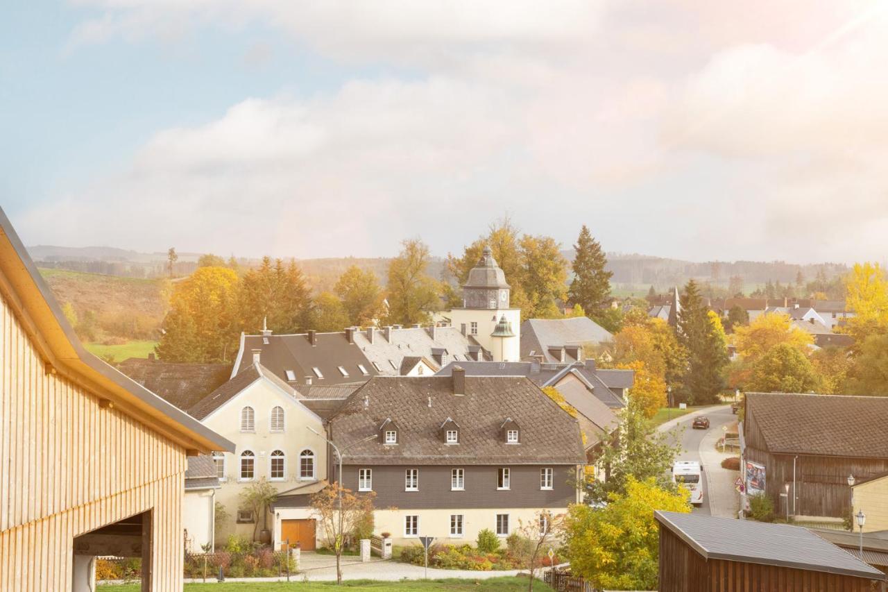 Chalet-Ferienwohnung Giebeltraum, 115 Qm, Wellness/Fitness/Sauna - Bergroedelhof Feilitzsch Exteriör bild