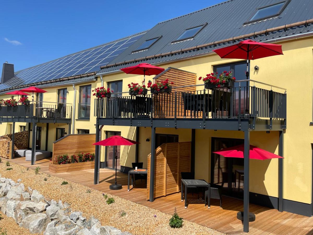 Chalet-Ferienwohnung Giebeltraum, 115 Qm, Wellness/Fitness/Sauna - Bergroedelhof Feilitzsch Exteriör bild