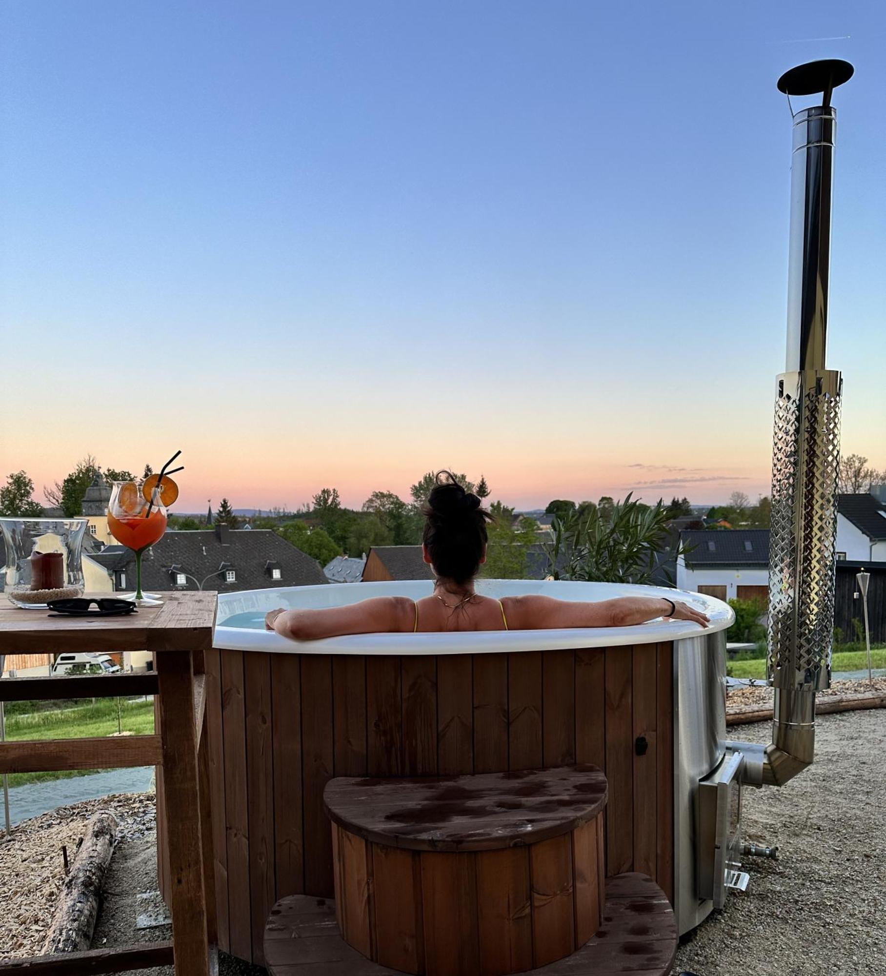 Chalet-Ferienwohnung Giebeltraum, 115 Qm, Wellness/Fitness/Sauna - Bergroedelhof Feilitzsch Exteriör bild