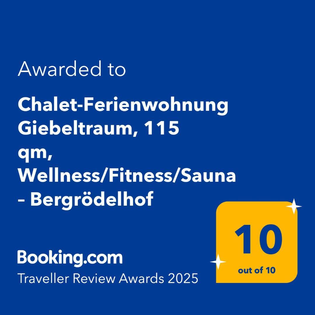 Chalet-Ferienwohnung Giebeltraum, 115 Qm, Wellness/Fitness/Sauna - Bergroedelhof Feilitzsch Exteriör bild
